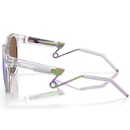 Óculos de Sol Oakley Hstn Metal Matte Clear Prizm Violet - Unissex - Foto 7