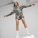 Shorts Puma T7 Vacay Queen Printed Terry - Infantil - Foto 5