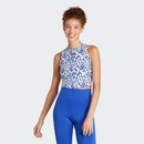 Camiseta Regata Cropped adidas Animal Print Essentials - Feminina - Foto 2