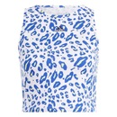 Camiseta Regata Cropped adidas Animal Print Essentials - Feminina - Foto 1