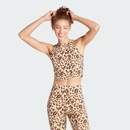 Camiseta Regata Cropped adidas Animal Print Essentials - Feminina - Foto 2