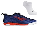 Kit Chuteira Futsal  Penalty Brasil 70 Locker + Meia - Adulto - Foto 1