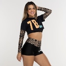 Blusa Cropped FitDance Poli - Feminina - Foto 2