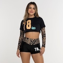 Blusa Cropped FitDance Poli - Feminina - Foto 1