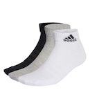 Kit Meias Cano Curto adidas Cushioned Sportswear Ankle com 3 Pares - Adulto - Foto 1