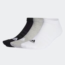 Kit de Meia adidas Cano Baixo Cush 3 Pares Adulto - Foto 2