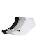 Kit de Meia adidas Cano Baixo Cush 3 Pares Adulto - Foto 1