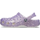 Sandália Crocs Classic Iridescent Geo Clog White - Infantil - Foto 3