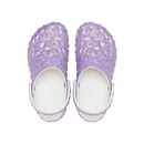 Sandália Crocs Classic Iridescent Geo Clog White - Infantil - Foto 5