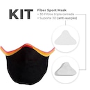 Kit Máscara Fiber: 1 Máscara + 30 Filtros + 1 SuporteKnit Sport Pride - Adulto - Foto 1