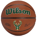 Bola De Basquete Wilson Nba Team Alliance Milwaukee Bucks Tam 7 - Foto 1