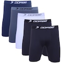 Kit 5 Cuecas Long Leg Plus Size Poliamida Dorbe Original - Foto 1