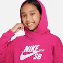 Blusão com Capuz Nike Sb Icon Fleece Easyon - Infantil - Foto 3