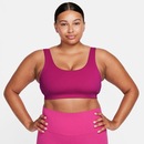 Top Fitness sem Bojo Nike Baixa Sustentação Dri-Fit Alate All U Adulto - Foto 1