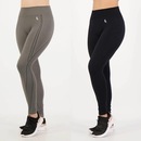 Kit Calça Legging Lupo Seamless Dry - Feminina - 2 unidades - Foto 1