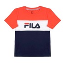 Camiseta Fila Color Block - Infantil - Foto 1