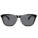 Óculos de Sol Unissex Oakley Frogskins Polished Black Grey - Foto 2