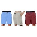 Kit Bermudas Elite Comfort - 3 Unidades - Masculina - Foto 1