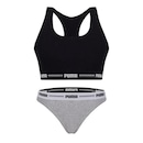 Kit Top Puma Nadador + Calcinha Biquíni - Feminino - Foto 1