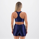 Kit Top Fitness Selene 3D + Shorts - Feminino - Foto 5