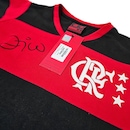 Camisa Flamengo Baby Look Retrô Zico Libertadores 1981 Braziline - Feminina - Foto 4