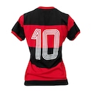 Camisa Flamengo Baby Look Retrô Zico Libertadores 1981 Braziline - Feminina - Foto 5