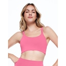 Top Fitness Body For Sure Alça Cruzada Liso Action - Feminino - Foto 2