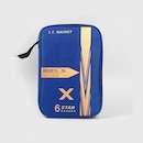 Kit Tênis de Mesa Huieson Carbon - 2 Raquetes 6 Star + Bolsa + 3 Bolas Gold Sports 3 Star - Foto 7