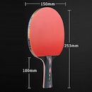 Kit Tênis de Mesa Huieson Carbon - 2 Raquetes Long 5 Star + Bolsa + 3 Bolas Gold Sports 3 Star - Foto 5