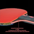 Kit Tênis de Mesa Huieson Carbon - 2 Raquetes Cabo Caneta 5 Star + Bolsa + 3 Bolas Gold Sports 3 Star - Foto 6