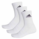 Kit Meia adidas Cano Alto Amortecida - 3 Pares - Unissex - Foto 1