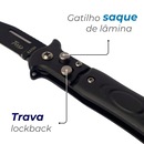 Canivete Automático Taue Trava Militar Saque Rápido - Foto 2