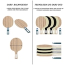 Kit de Tênis de Mesa Loki Rxton 6.0 Star Carbon - 1 Raq 1 Bolsa e 3 Bolas Gold Sports - Foto 5