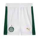 Calção Palmeiras I 24/25 Puma Home Torcedor Infantil - Branca - Puma - Foto 1