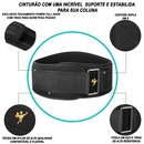 Cinturão para Levantamento e Agachamento de Peso Gold Sports Lpo Iron - Ajustável - Foto 2