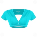 Top Mormaii Cropped Manga Beach Sports Liso - Feminino - Foto 1