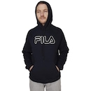 Casaco Moletom Fila Letter Outline - Masculino - Foto 1