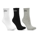 Meia Cano Médio Olympikus - 3 Pares - Feminina - Foto 1