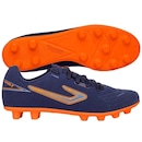 Kit Chuteira de Campo Topper Drible VI + Par de Meiões - Adulto - Foto 8