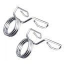 Kit Presilhas de Halteres Barra Olímpica Pel-04Ch Pelegrin Mola Cromada com 2 Unidades - Foto 1