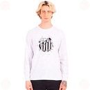 Camiseta Santos Oficial Manga Longa Escudo Peito Surf Center Masculina - Foto 1