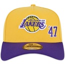 Boné Aba Curva New Era 9Forty A-Frame Los Angeles Lakers Club House - Snapback - Adulto - Foto 3