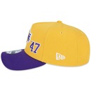 Boné Aba Curva New Era 9Forty A-Frame Los Angeles Lakers Club House - Snapback - Adulto - Foto 4