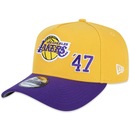 Boné Aba Curva New Era 9Forty A-Frame Los Angeles Lakers Club House - Snapback - Adulto - Foto 1