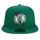 Boné Aba Reta New Era 5950 Boston Celtics Fitted Nba - Fechado - Adulto - Foto 3