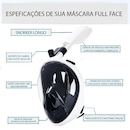 Mascara Subaquática de Mergulho Gold Sports Racer Full Face Com Snorkel - Adulto - Foto 4