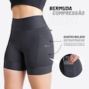 Bermuda de Compressão Hupi Run Curta Canguru - Feminina - Foto 9