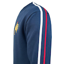 Blusão de Moletom Liga Retro França - Masculino - Foto 3