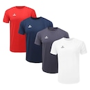 Kit de Camisetas Topper Classic New - Masculino - 4 unidades - Foto 1