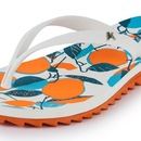 Chinelo Kenner Ibiza Laranjas Estampada - Feminino - Foto 4